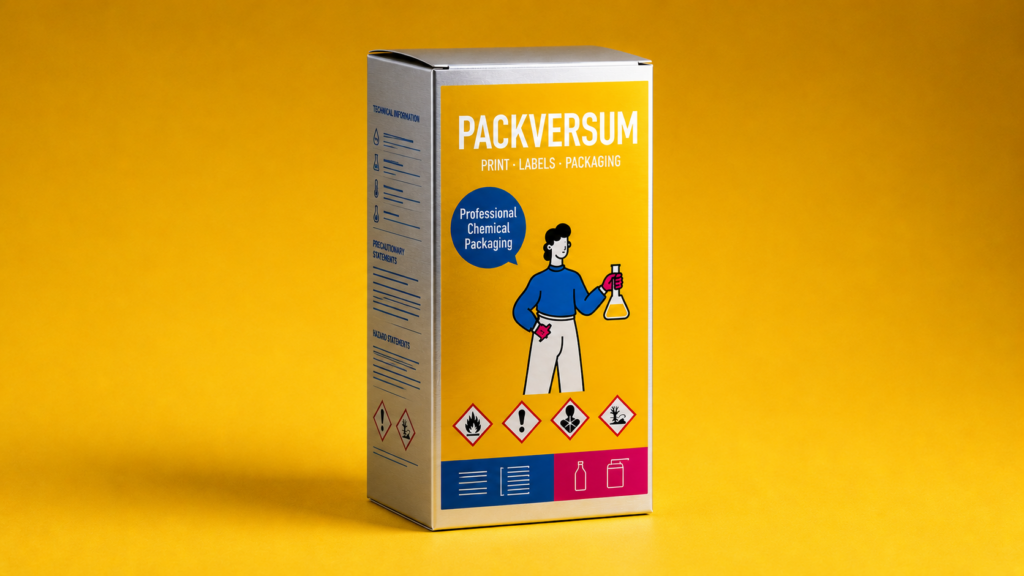 Faltschachteln für Chemieprodukte von Packversum